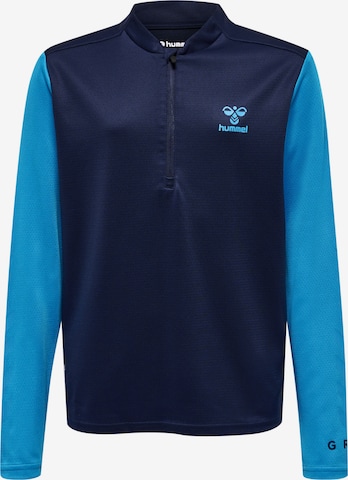 Hummel Athletic Sweatshirt in Blue: front