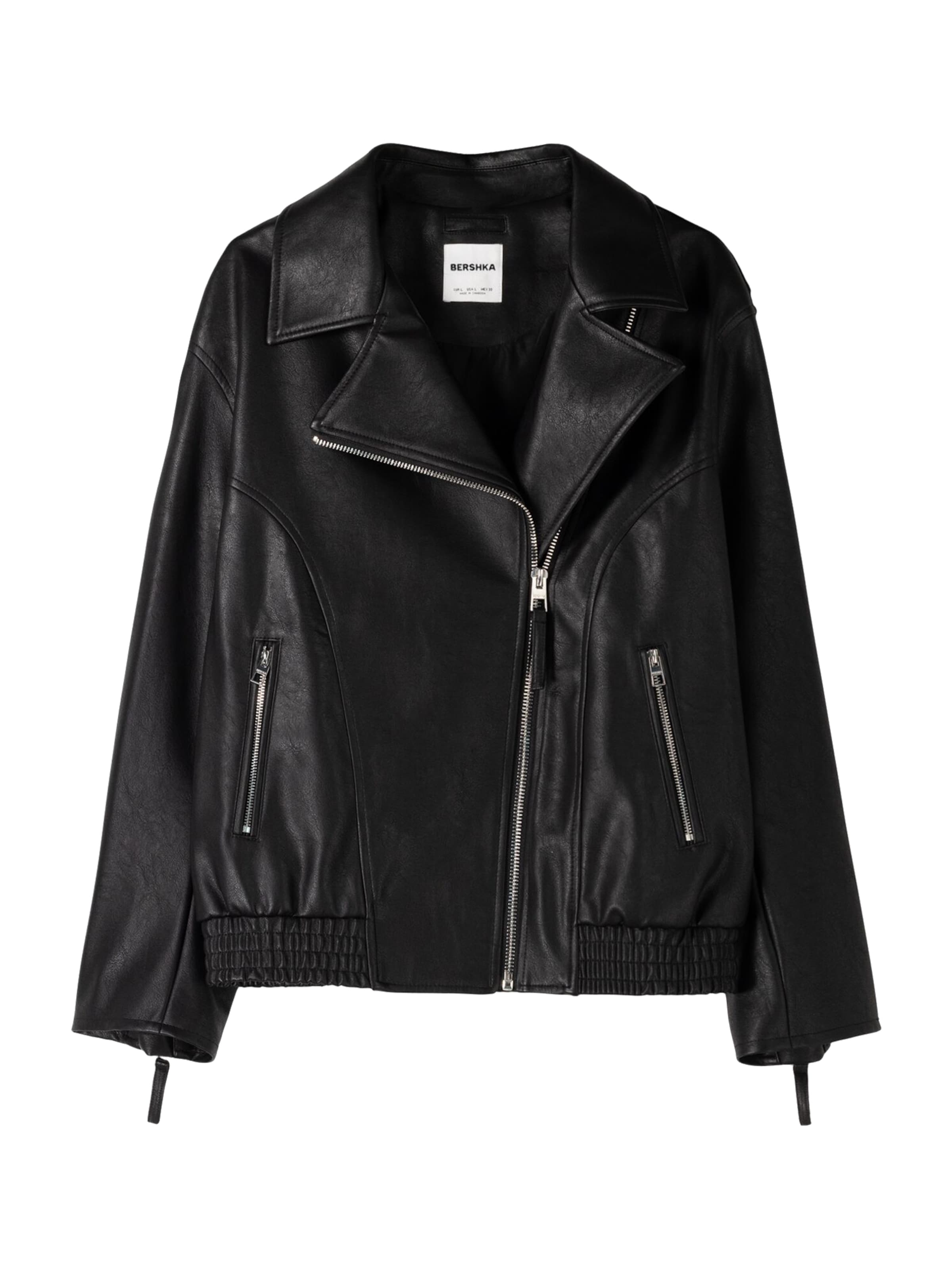 Geacă de primăvară-toamnă Bershka pe negru, Vizualizare produs