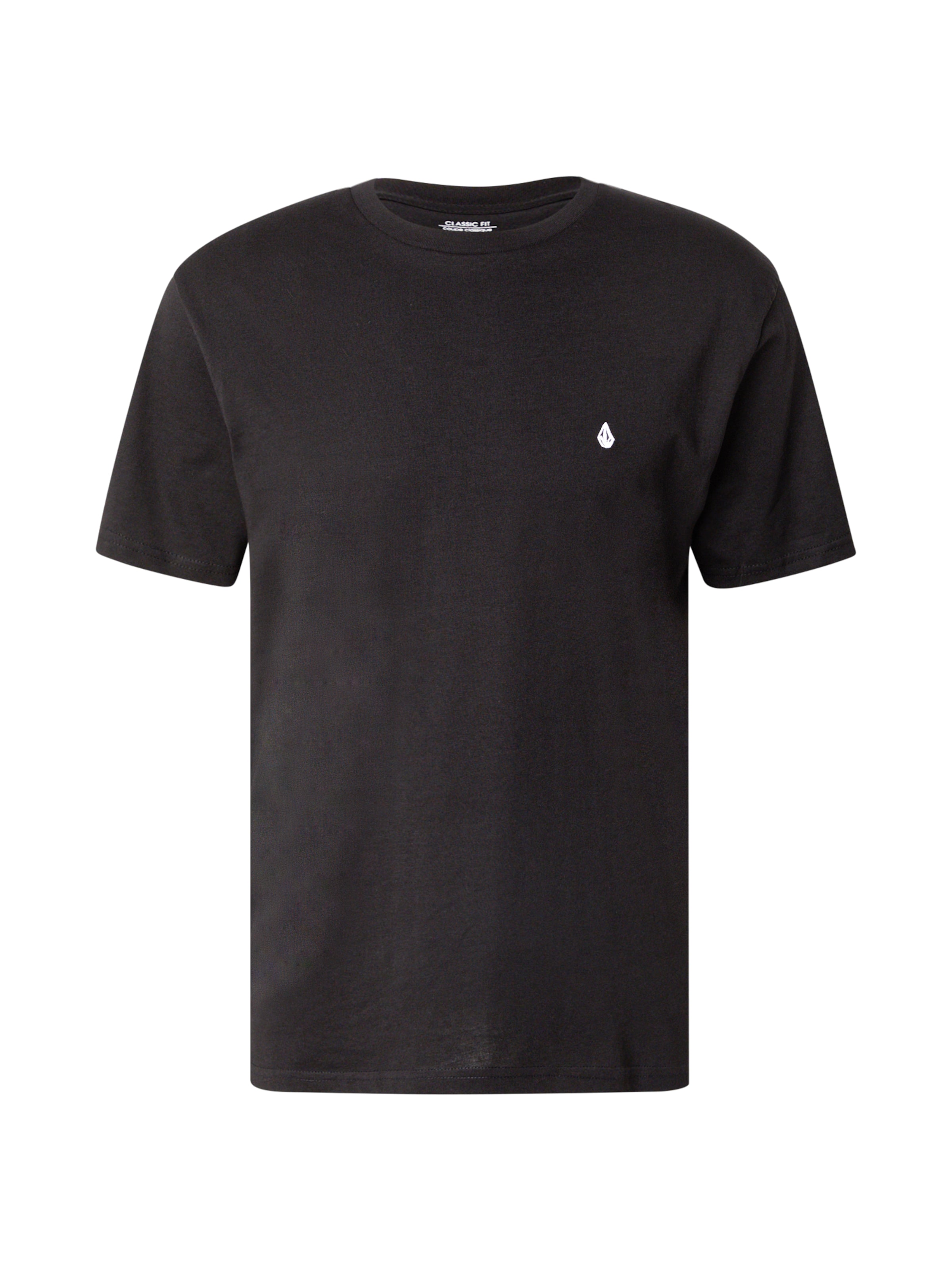 Volcom Футболка 'Stone Blanks' в Черный: спереди