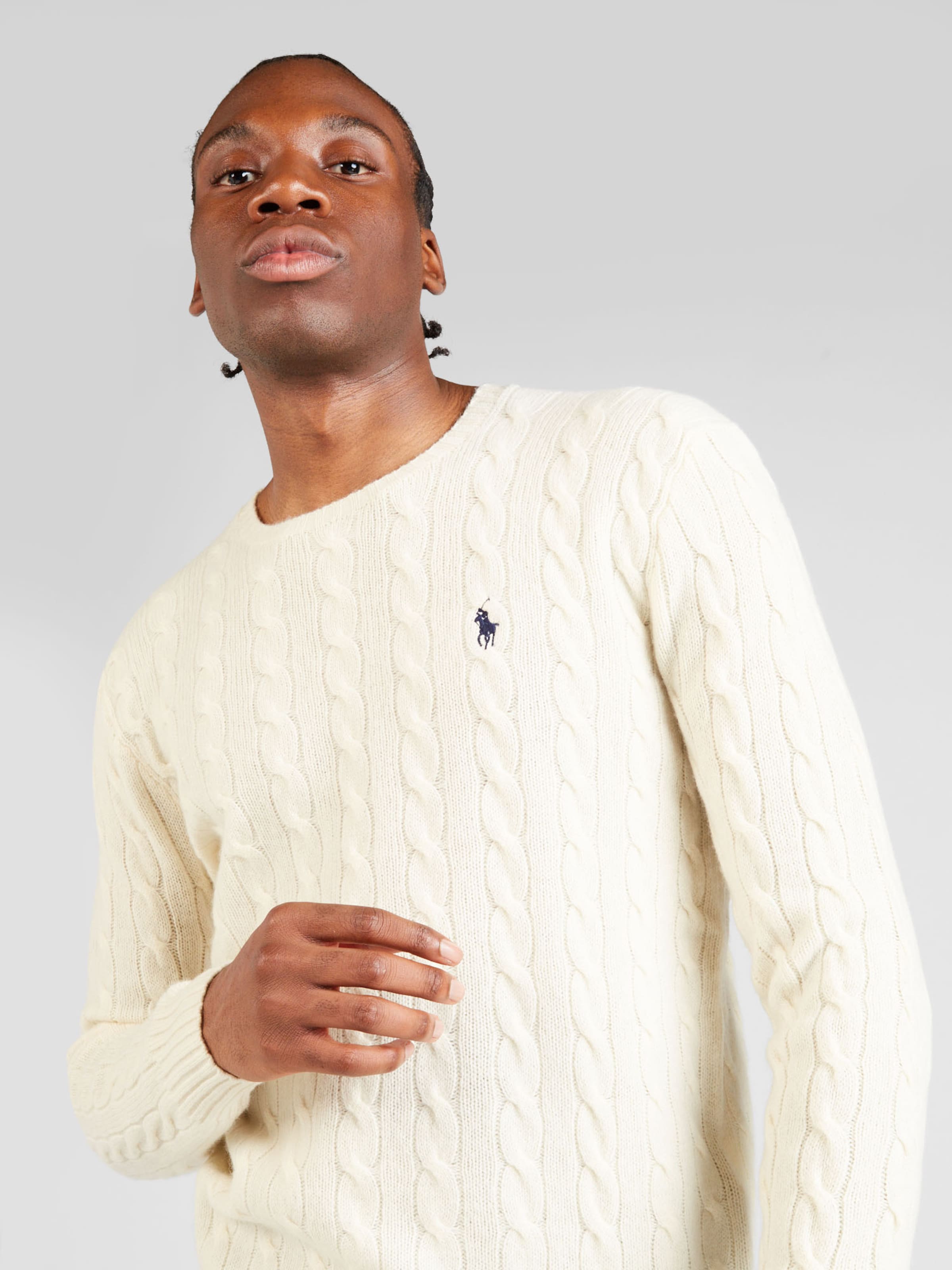 Polo Ralph Lauren Pullover in Ecru ABOUT YOU
