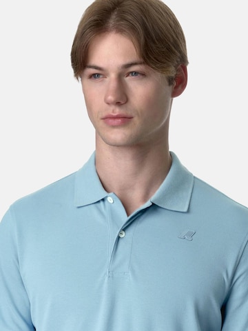 K-Way Shirt 'K-WAY AMEDEE PIQUE SLIM T-Shirt e Polo' in Blauw