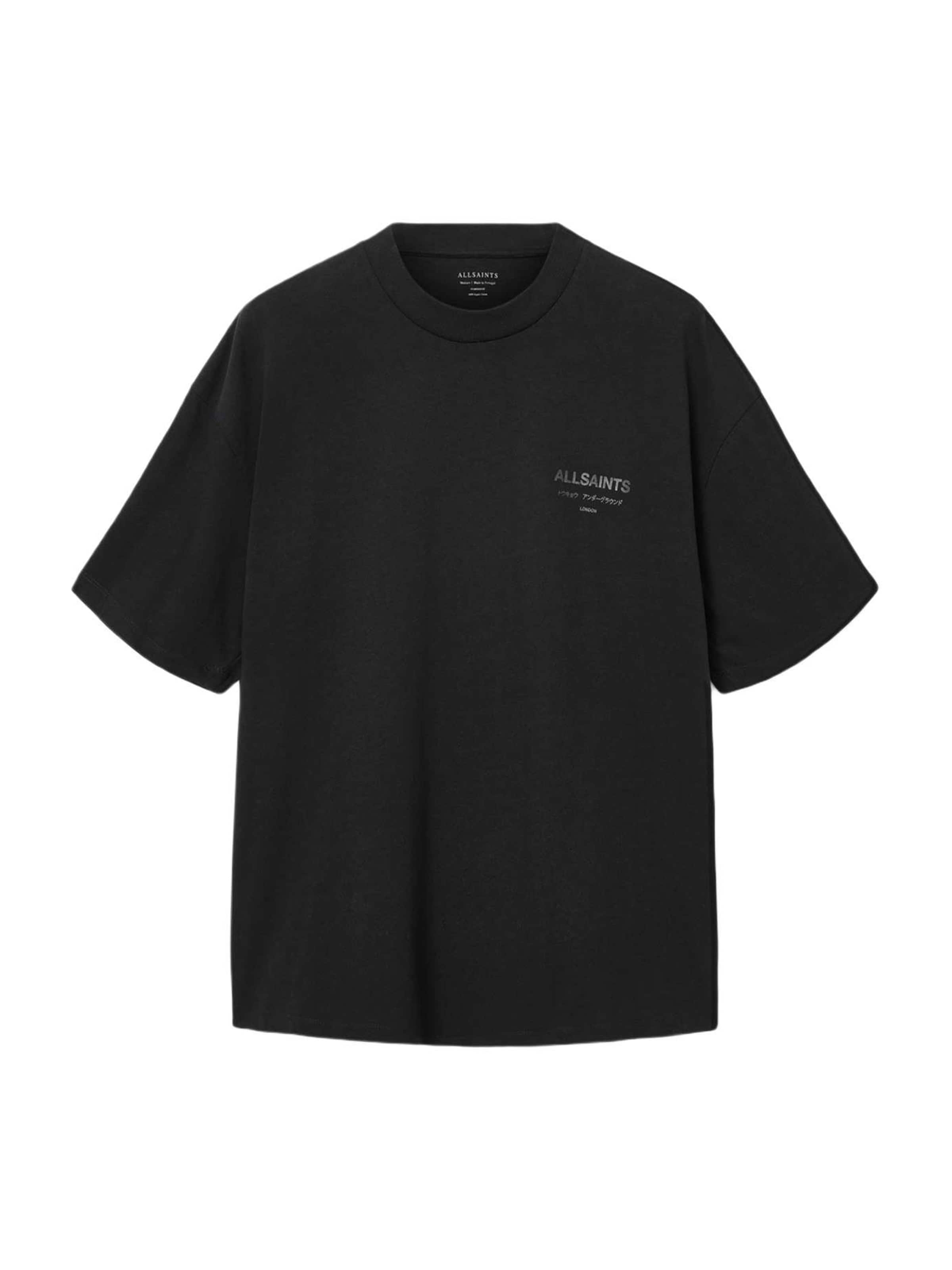 AllSaints Majica 'Underground' | črna barva: sprednja stran