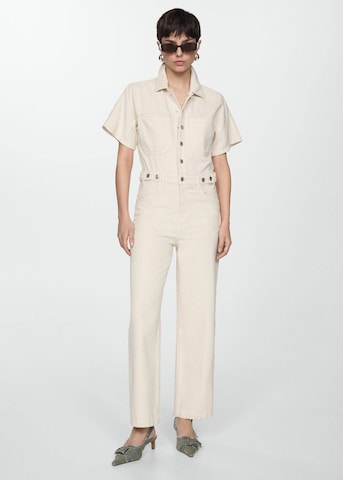 MANGO Jumpsuit 'CESCA' i hvid: forside