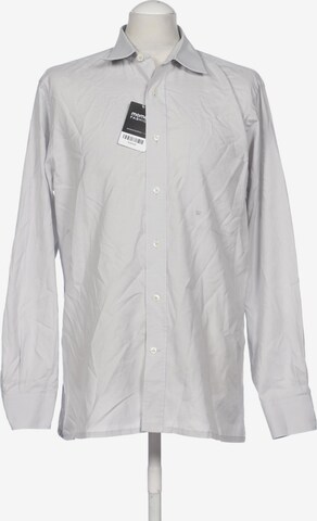 Van Laack Button Up Shirt in M in Blue: front