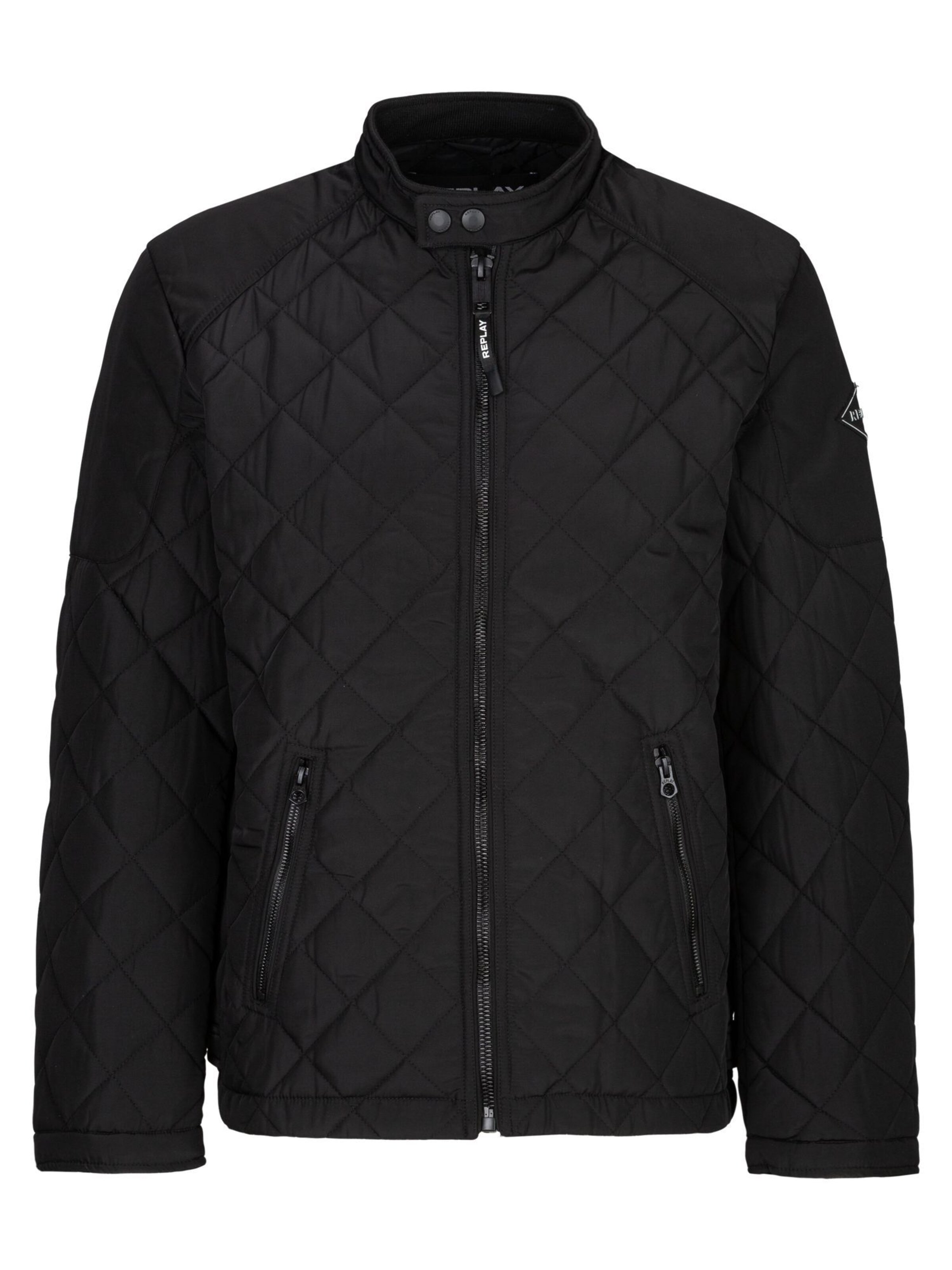 REPLAY Jacke in Schwarz: Vorderseite