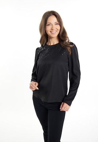 Usha Blouse in Black: front