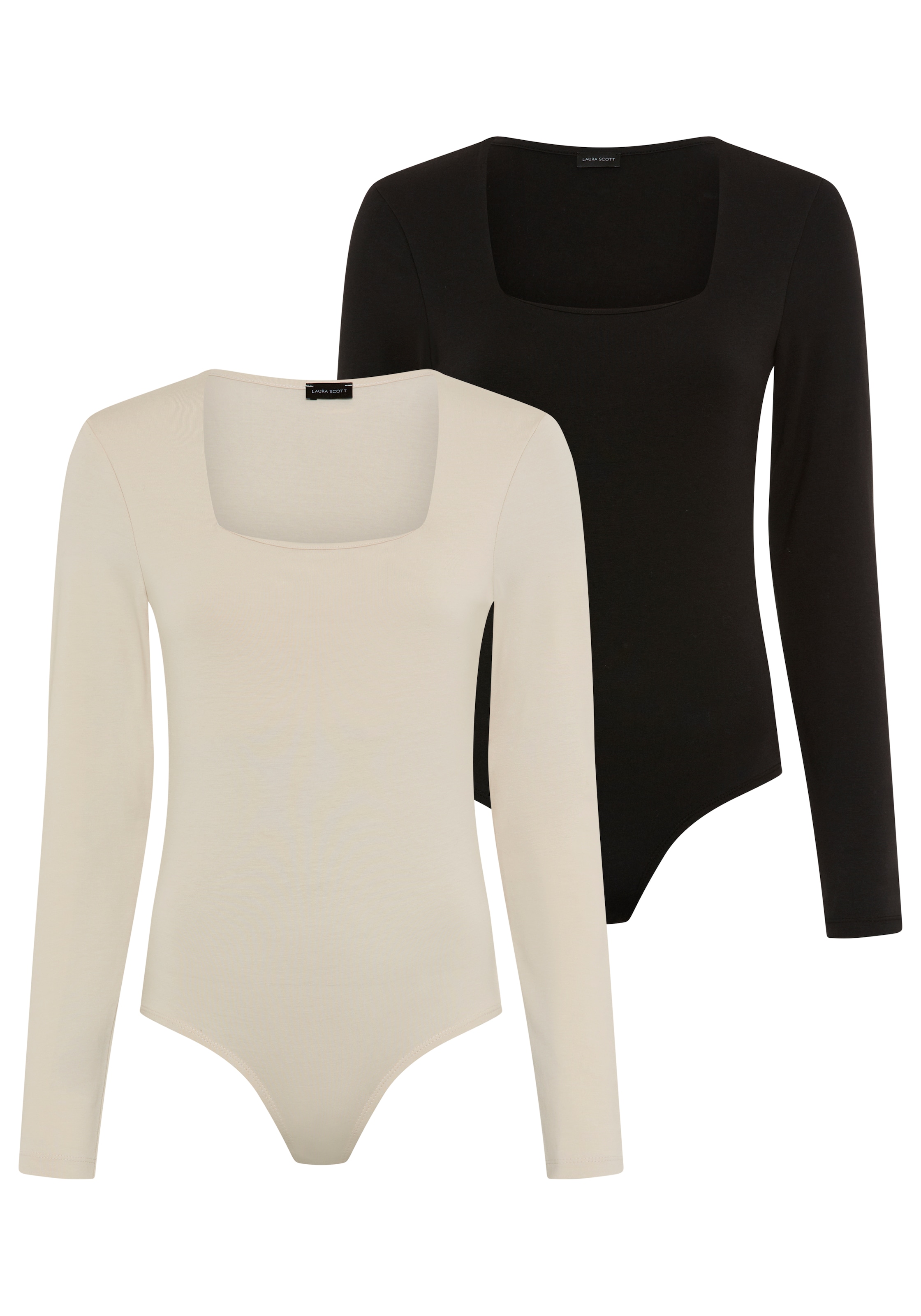 LAURA SCOTT Shaping Bodysuit in XS in Black / White, Item view