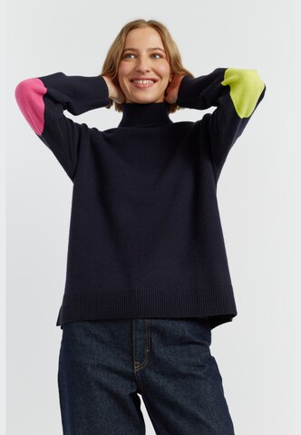 Chinti & Parker Svetr – modrá: přední strana