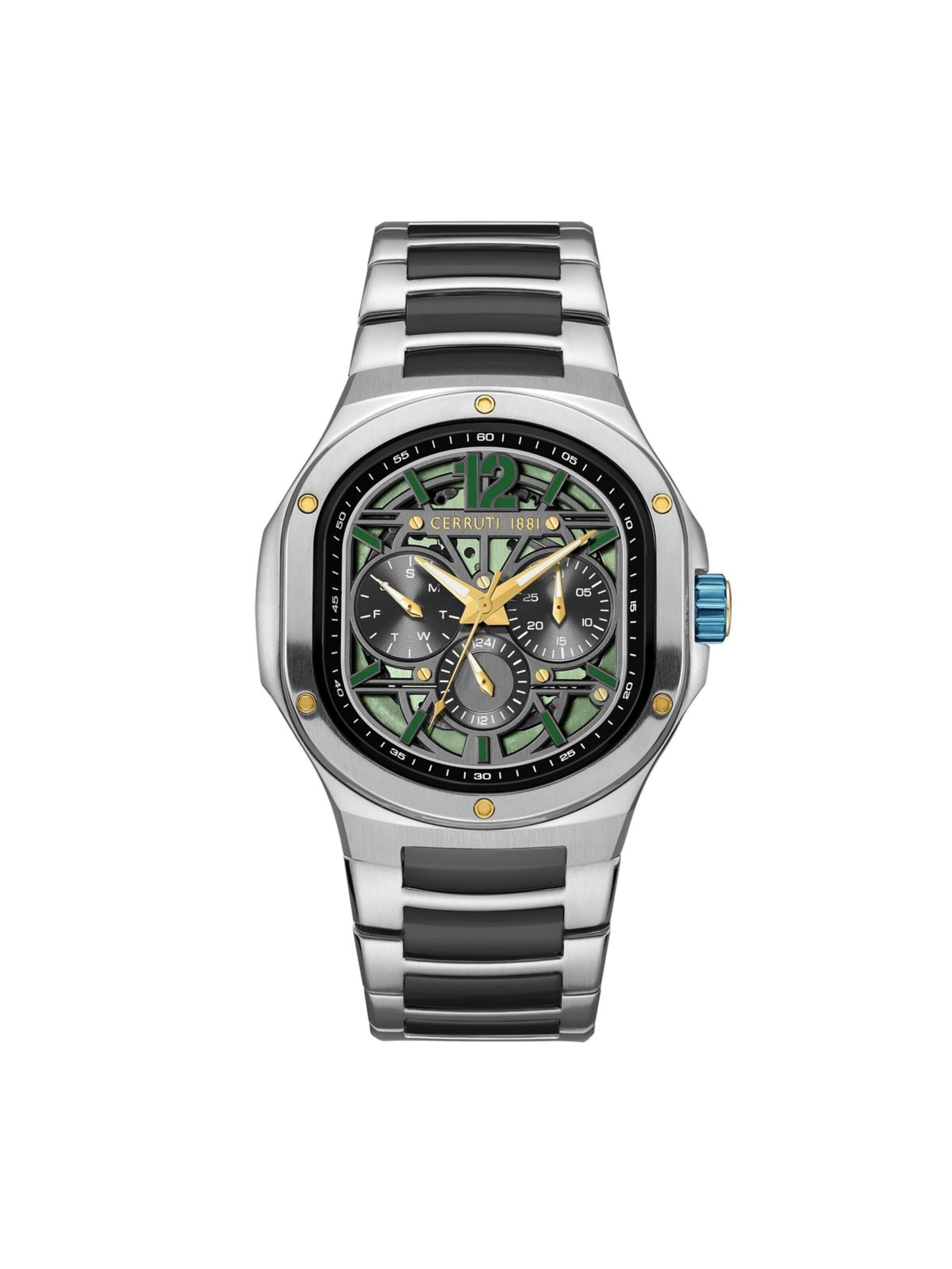 CERRUTI 1881 Analog watch 'Trento' in Green: front
