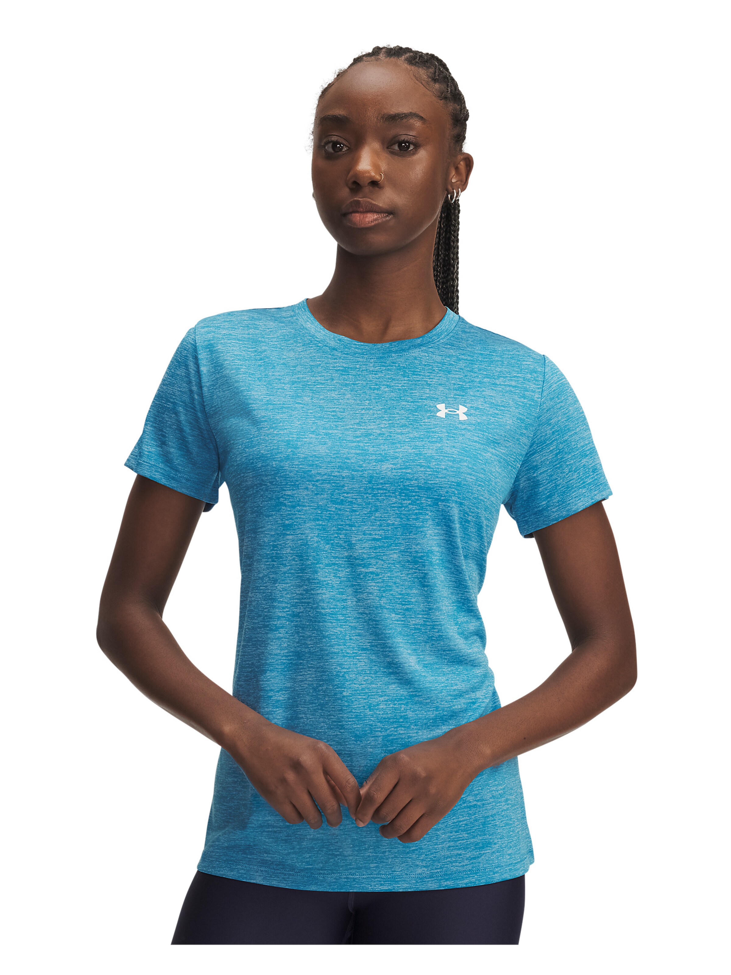 UNDER ARMOUR Performance Shirt 'Twist' in Blue: front