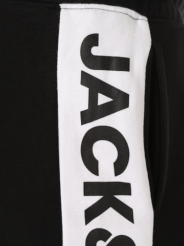 JACK & JONES Tapered Trousers 'Gordon Huncho' in Black
