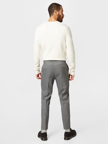 BURTON MENSWEAR LONDON Regular Trousers with creases in Grey