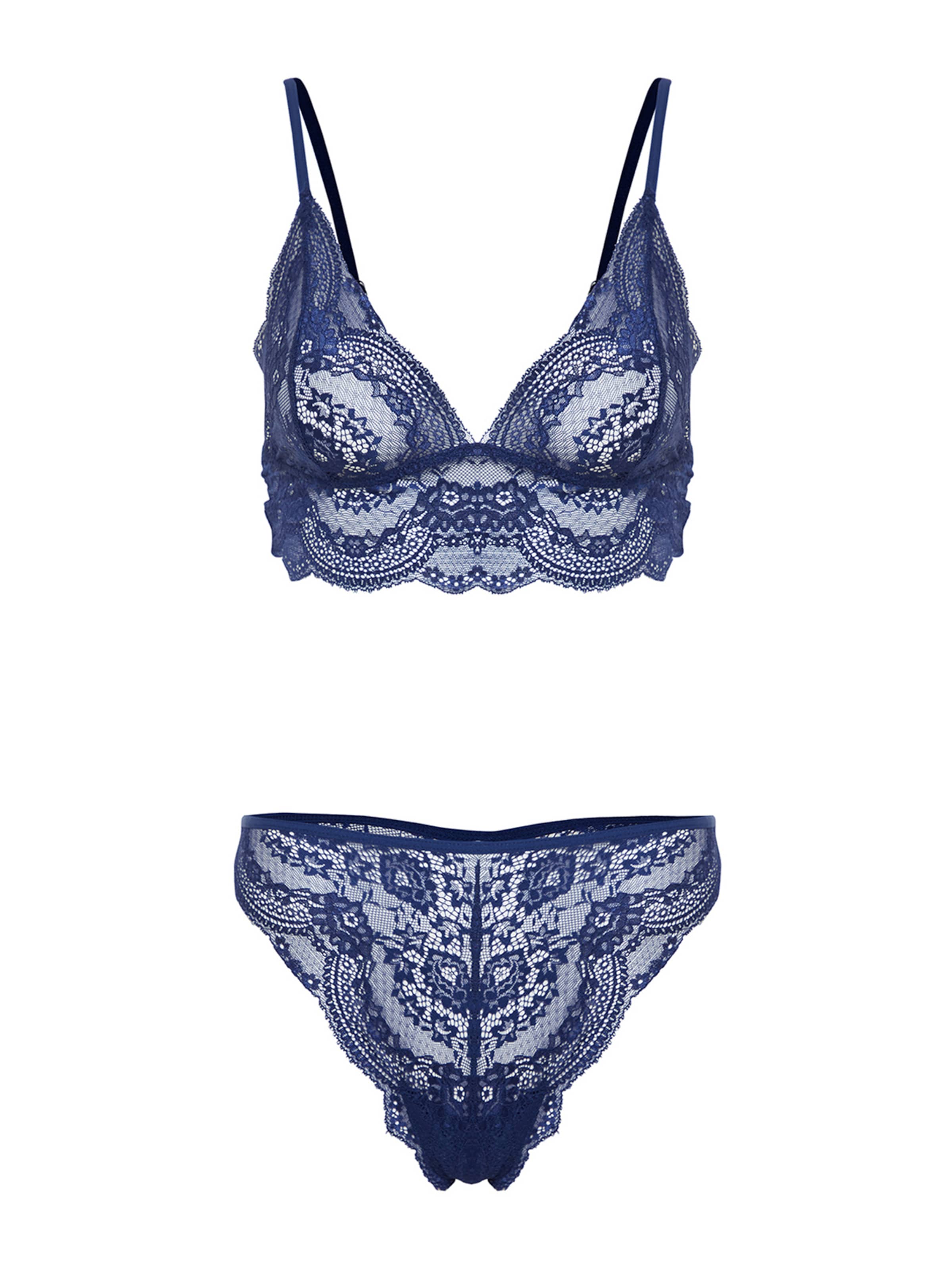 Trendyol Kolmnurk Pesukomplektid, värv sinine: eest vaates