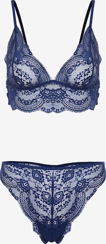 Trendyol Kolmnurk Pesukomplektid, värv sinine: eest vaates