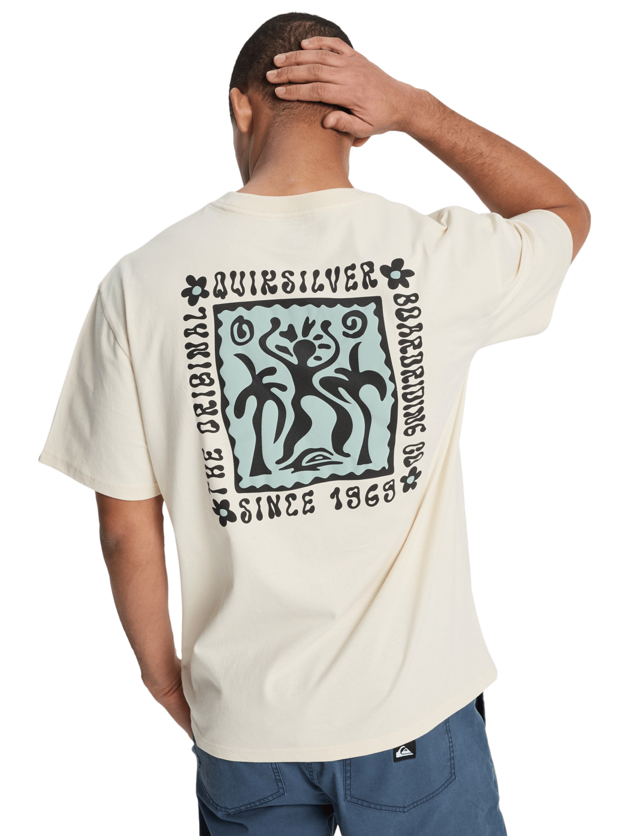 QUIKSILVER Funktionstopp 'Serenity Splash' i beige