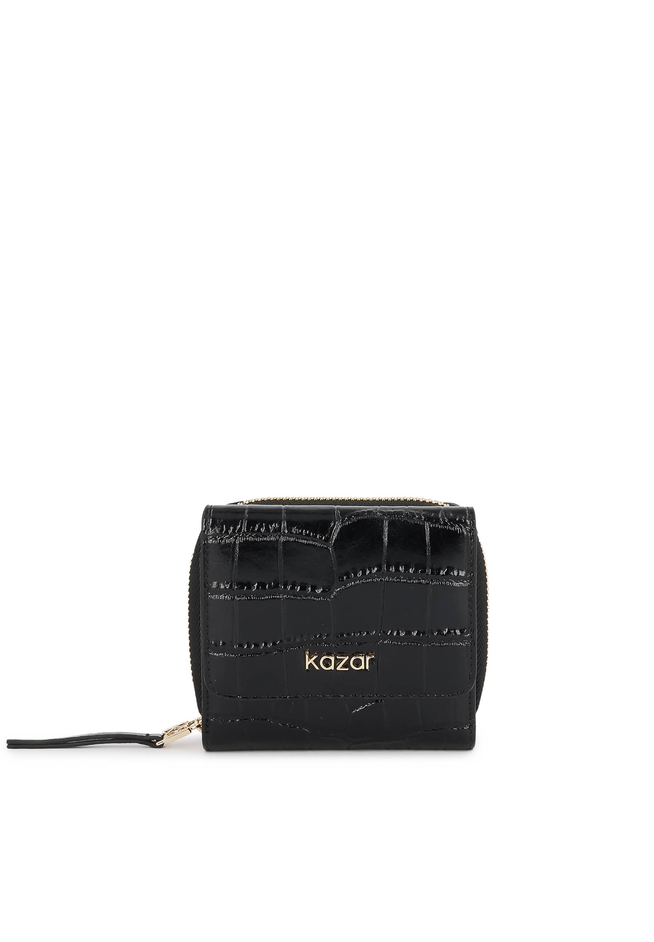 Kazar Wallet in Black: front