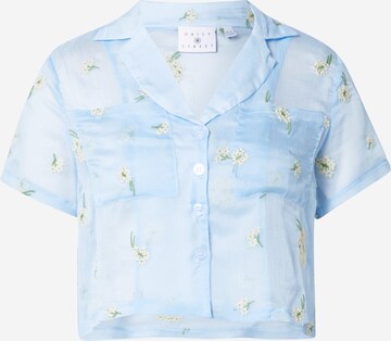 Daisy Street Blouse 'SADIE' in Blue: front