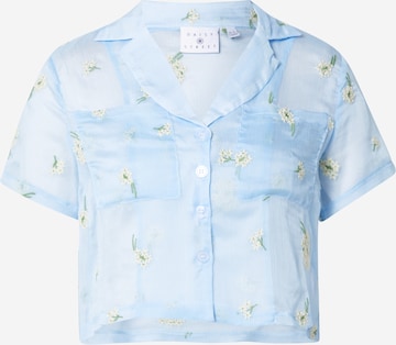 Daisy Street Blouse 'SADIE' in Blauw: voorkant