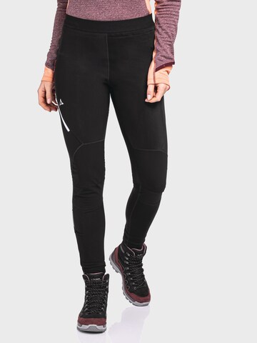 Schöffel Skinny Outdoor trousers 'Tristkopf' in Black: front