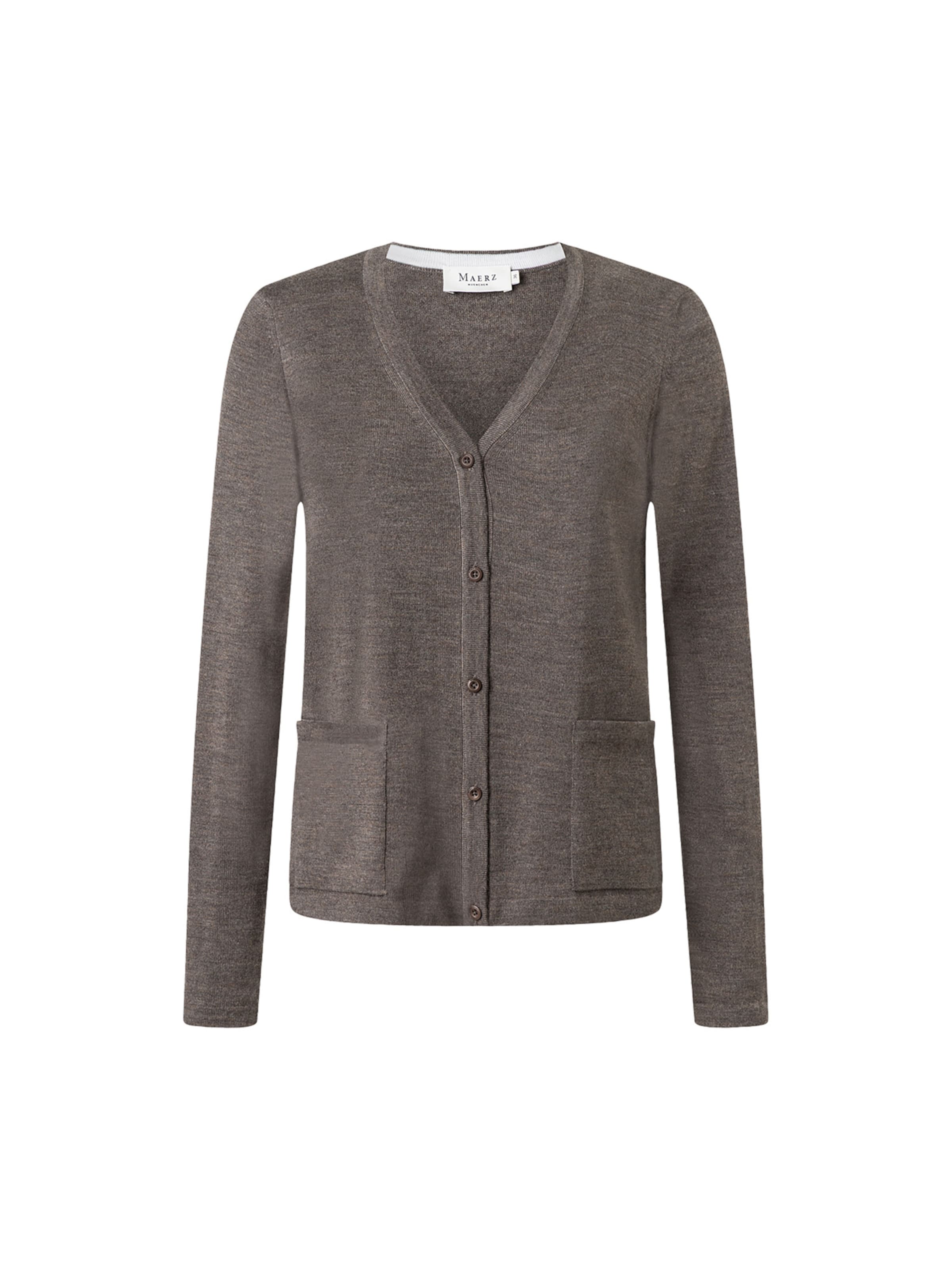 MAERZ Muenchen - Casaco de malha em castanho: frente