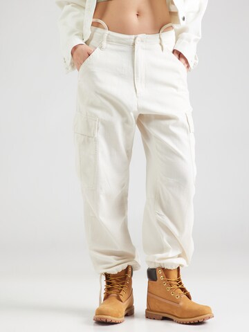 G-STAR Tapered Cargojeans i vit: framsida