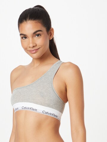 Calvin Klein Underwear Bralette Bra in Grey: front