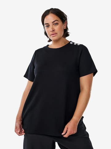 ZizziBluza 'Eingrid' - crna boja: prednji dio