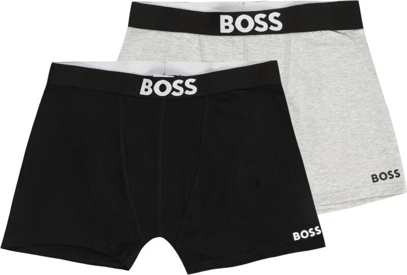BOSS Kidswear Boxershorts in Hellgrau Schwarz BOSS Kidswear Boxershorts in Hellgrau Schwarz