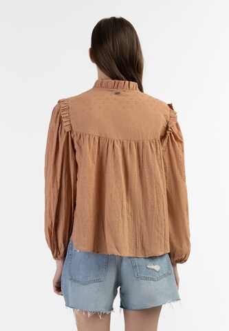 DreiMaster Vintage - Blusa 'Abrel' em castanho