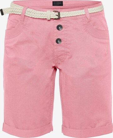 Oklahoma Premium Denim Regular Pants in Pink: front