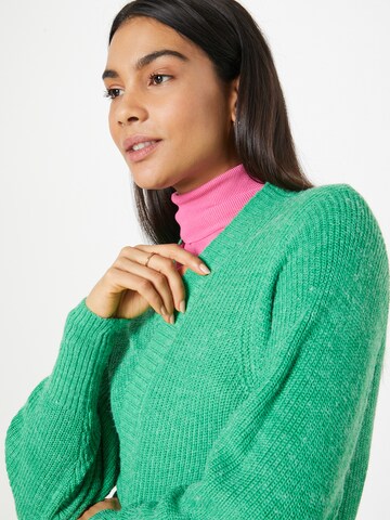 ICHI Knit cardigan 'Novo' in Green