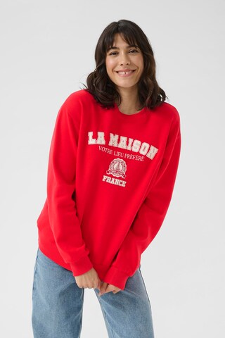 Kaffe Sweatshirt 'KABerta' in Rood: voorkant