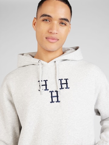 HUF Sweatshirt 'HAT TRICK' in Grey