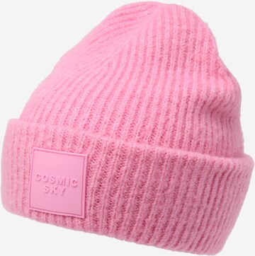 Pieces Kids Beanie 'PYRON' in Pink: front