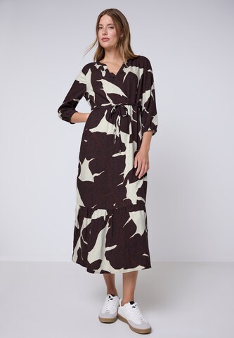 Street One Studio Summer Dress in Brown: front