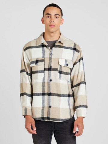 Fit confort Chemise 'JEBRADLEY OLLIE' JACK & JONES en beige : devant