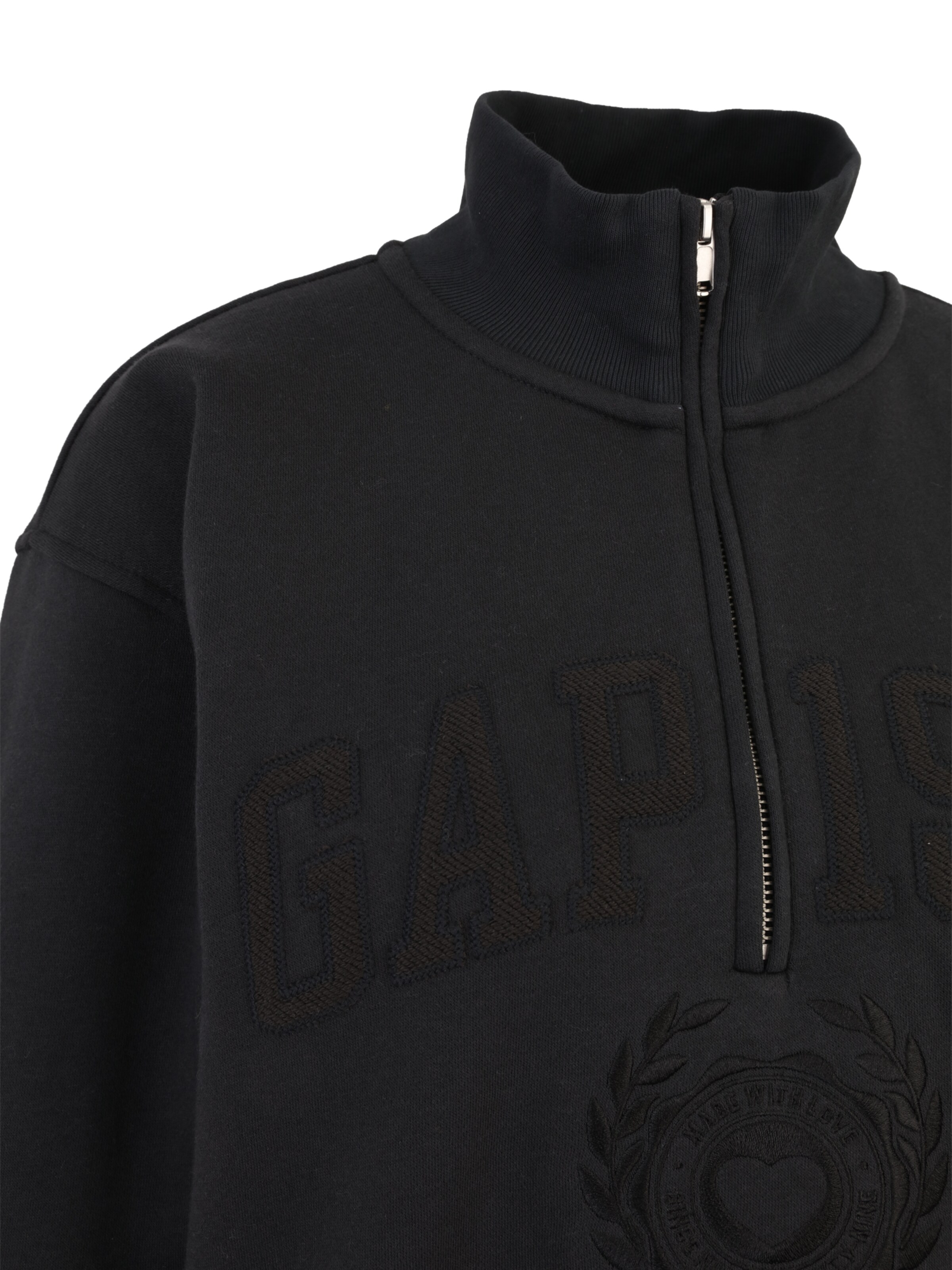 Gap Petite Sweatshirt 'JAN' in Zwart