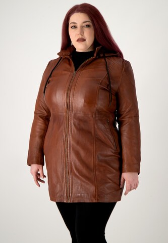 URBAN 5884® Between-Season Jacket 'Kate' in Brown: front