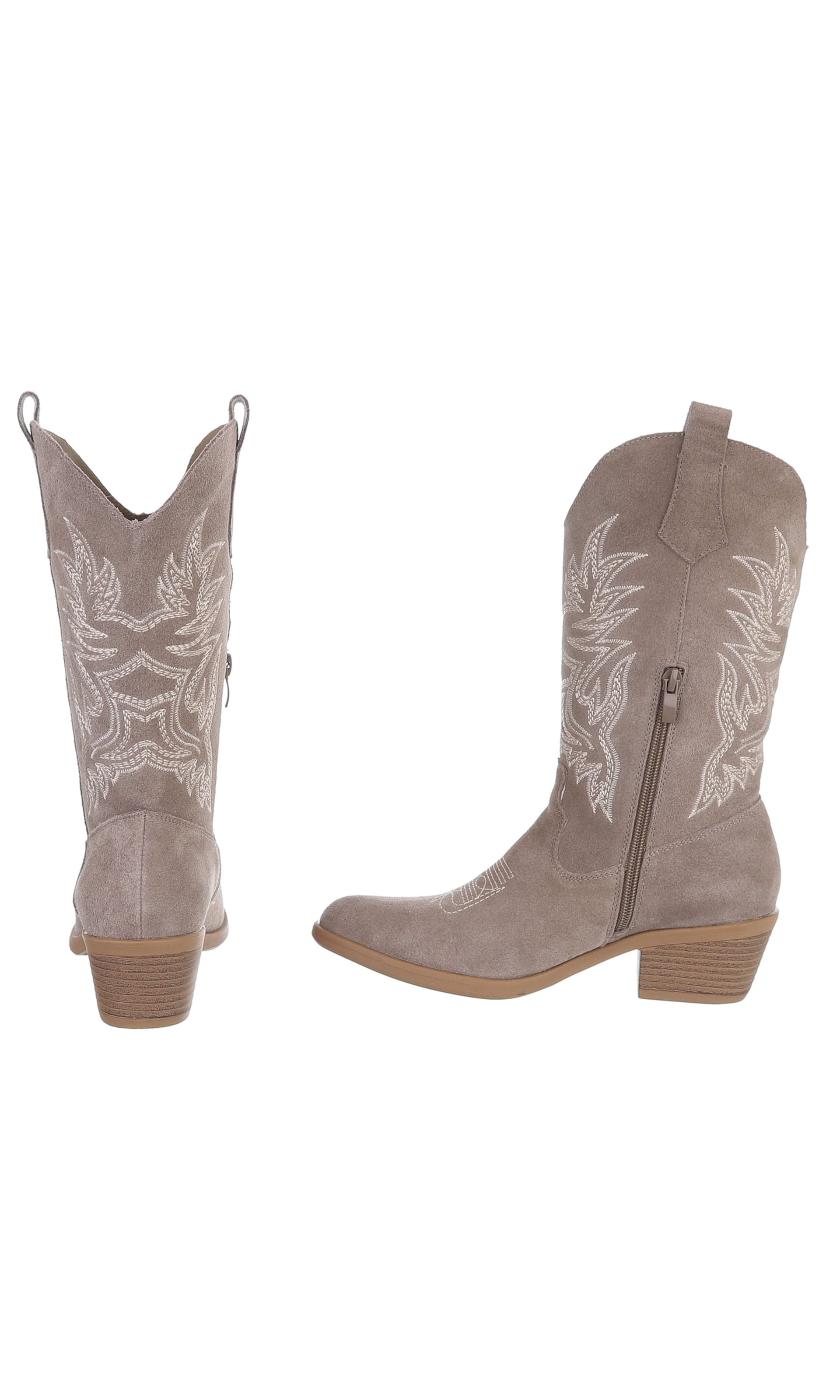 Ital-Design Cowboystiefel in Grau