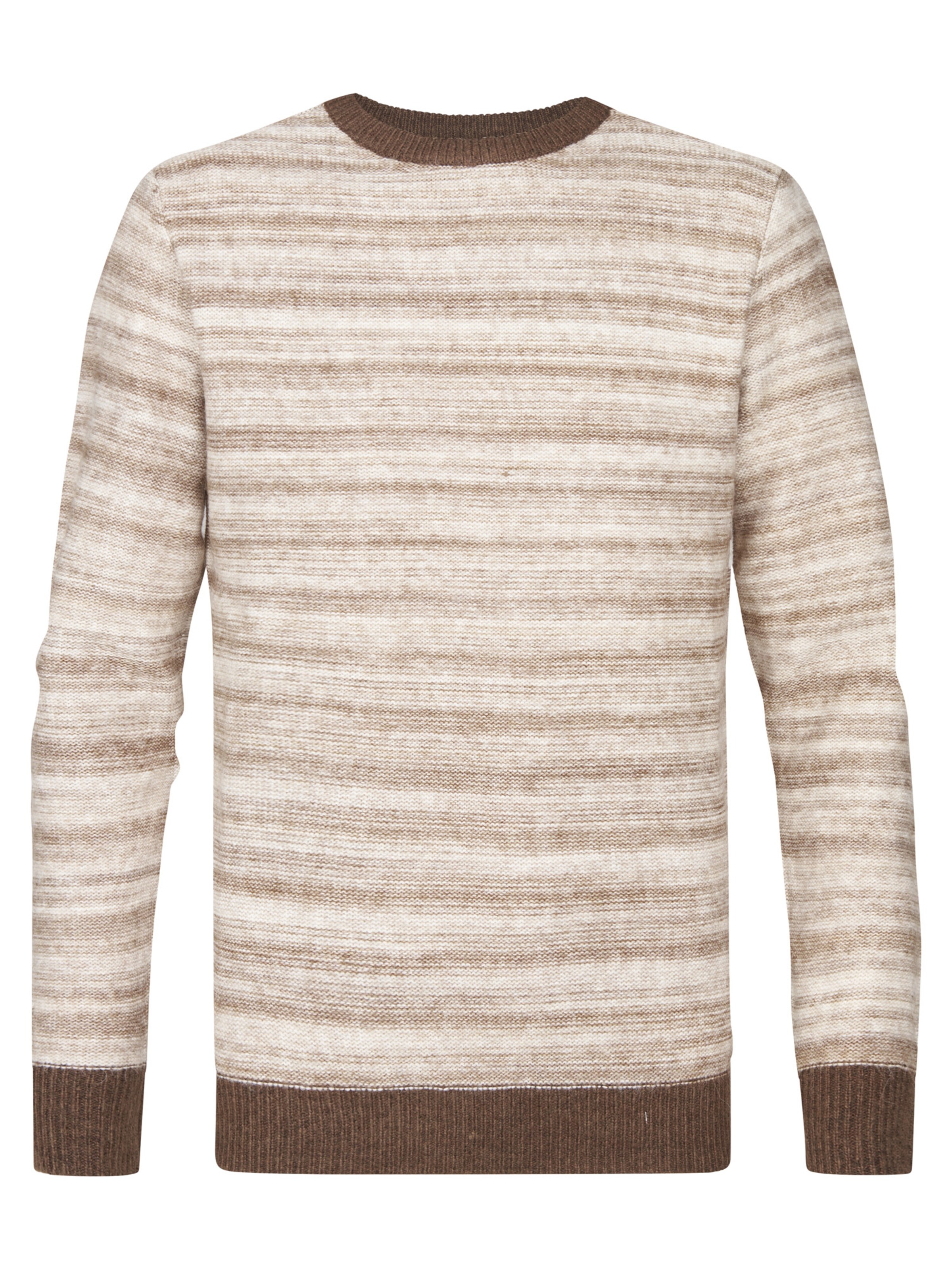 Petrol Industries Trui 'Eagle River' in Bruin: voorkant