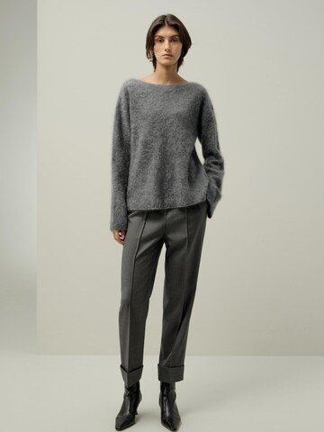 Lilysilk Pullover 'Bootneck-Pullover aus gebürstetem Kaschmir'‌‌‌‌‌‌ in Grau