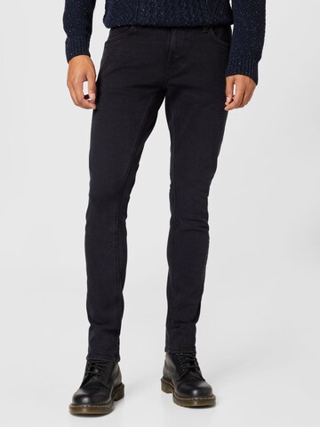 Nudie Jeans Co - Slimfit Calças de ganga 'Terry' em preto: frente