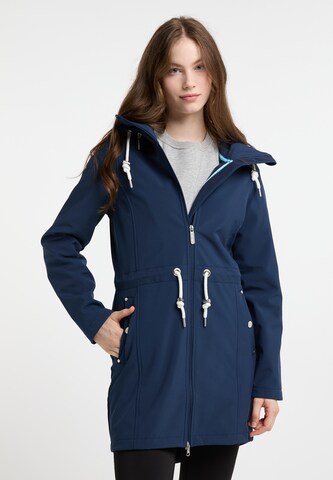 DreiMaster Maritim Raincoat in Blue: front