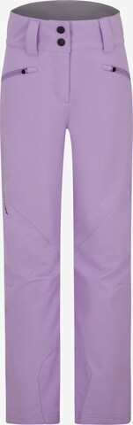 ZIENER Regular Workout Pants 'ALIN' in Purple: front