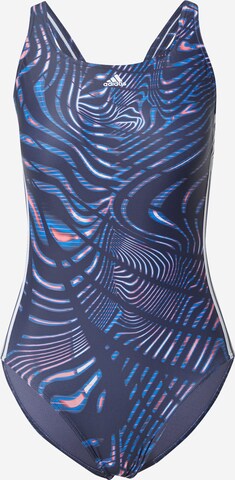 ADIDAS PERFORMANCE Korzetová Sportovní plavky 'Souleaf 3S' – modrá: přední strana