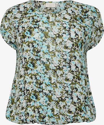 KAFFE CURVE Blouse 'Ami' in Blue: front