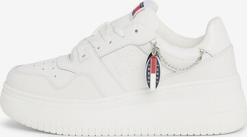 Tommy Jeans Sneaker low 'RETRO BASKET' in Beige: predná strana