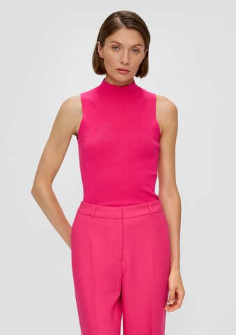 s.Oliver BLACK LABEL Knitted top in Pink: front