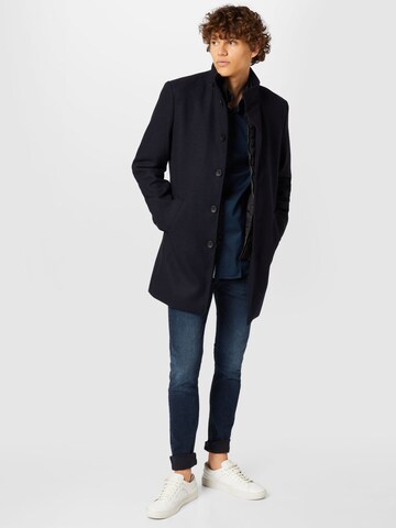 Bruun & Stengade Between-Seasons Coat 'Ontario' in Blue