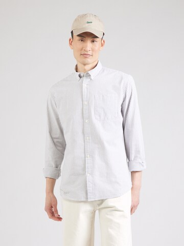 SELECTED Regular Fit Hemd 'SLHMAT' in Grau: Vorderseite